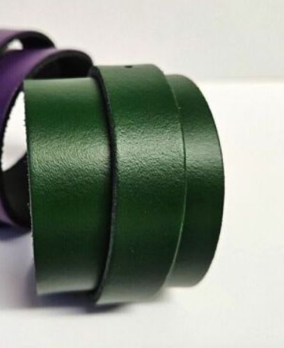 Leather One Strap Wrist Band Brace Support - Gym Weight Lifting Wrap - Various Colours (Dark Green)